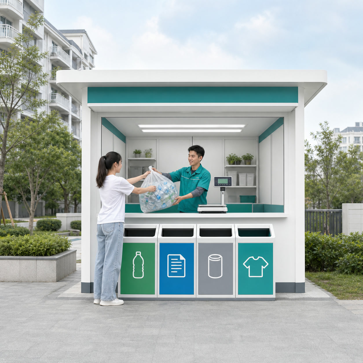 回收点场景示意